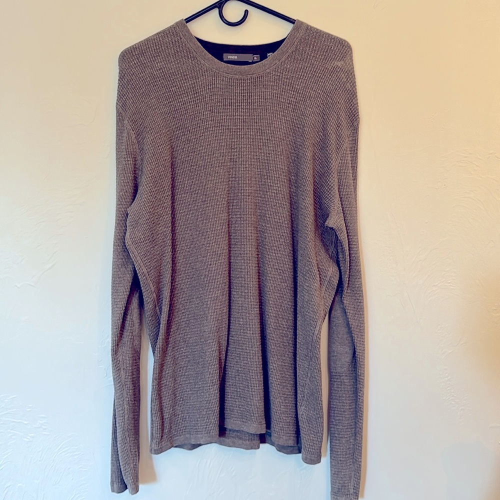 VINCE Men’s Thermal Crew Neck Sweater